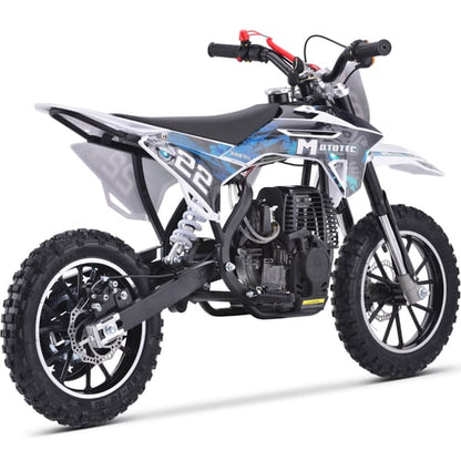 MotoTec Demon 40cc 4-Stroke Kids Gas Dirt Bike Blue, White or Green - NEW PRODUCT