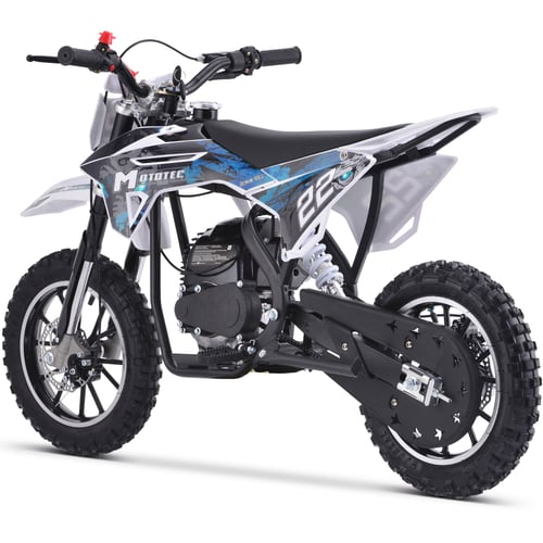 MotoTec Demon 40cc 4-Stroke Kids Gas Dirt Bike Blue, White or Green - NEW PRODUCT