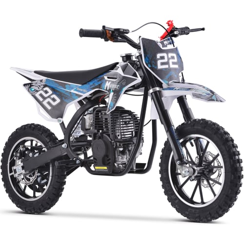 MotoTec Demon 40cc 4-Stroke Kids Gas Dirt Bike Blue, White or Green - NEW PRODUCT