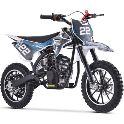 MotoTec Demon 40cc 4-Stroke Kids Gas Dirt Bike Blue, White or Green - NEW PRODUCT