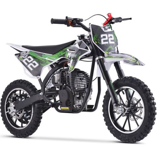 MotoTec Demon 40cc 4-Stroke Kids Gas Dirt Bike Blue, White or Green - NEW PRODUCT