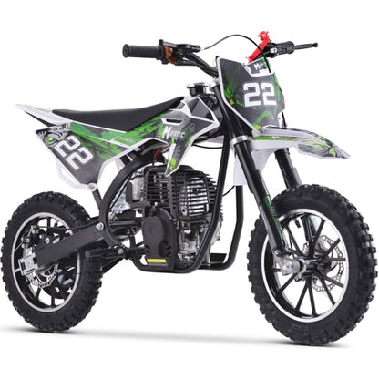 MotoTec Demon 40cc 4-Stroke Kids Gas Dirt Bike Blue, White or Green - NEW PRODUCT