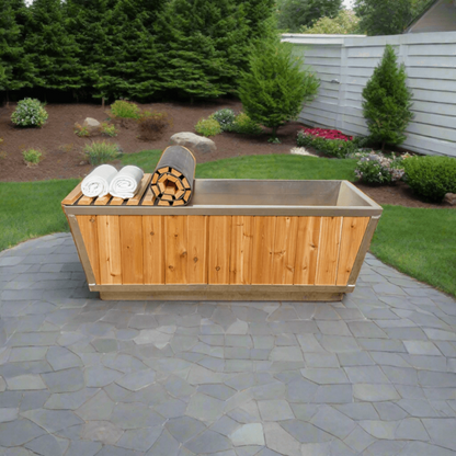 Dundalk LeisureCraft The Glacier Cold Plunge Tub - Knotty Red Cedar - DLKNOTTYGLACIER-NOTUB