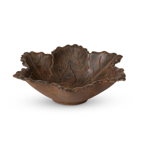 Park Hill Collection Cast Manor Aluminum Grape Leaf Serving Bowl -  EAW20529