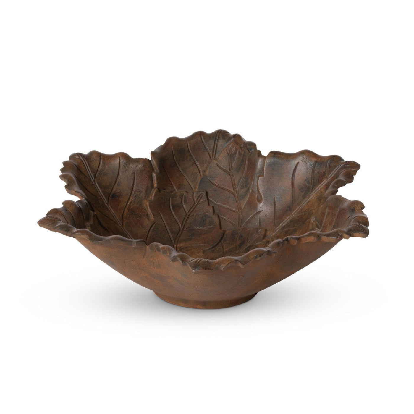 Park Hill Collection Cast Manor Aluminum Grape Leaf Serving Bowl -  EAW20529