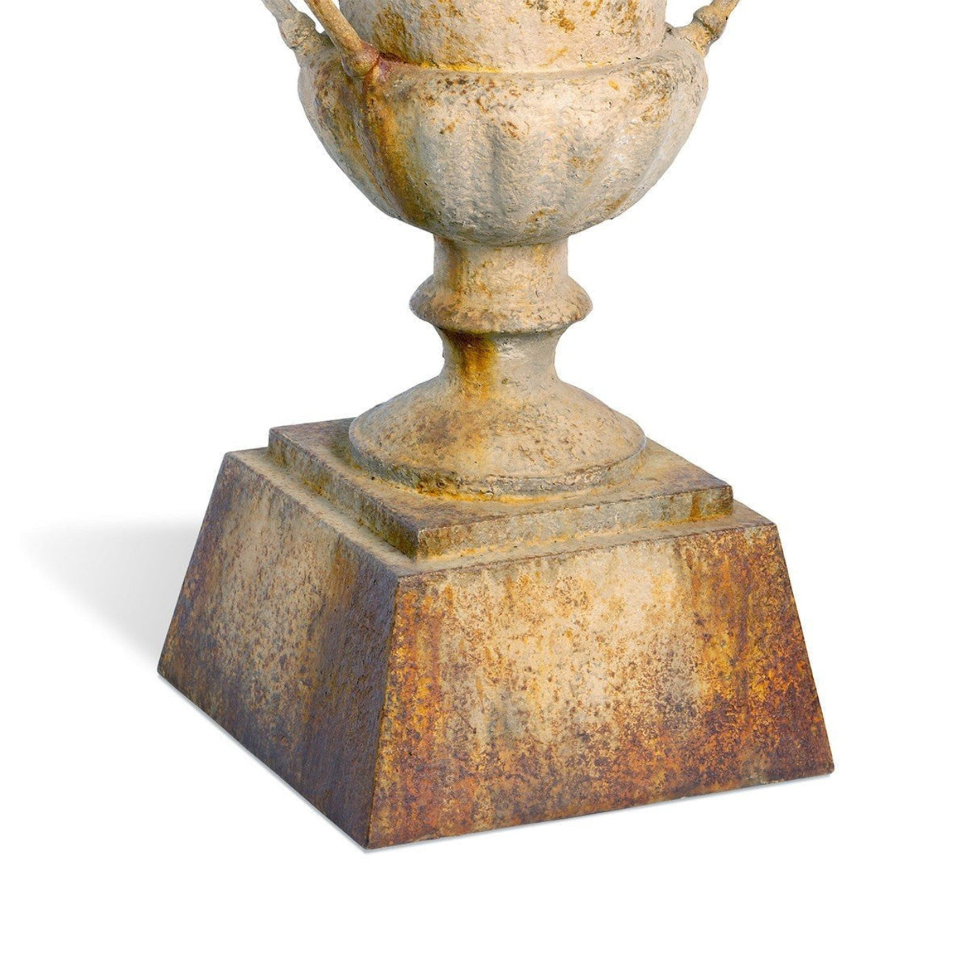 Park Hill Collection Country French Fluted Metal Urn with Pedestal, 33" -  ECM06204