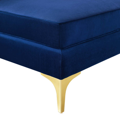 Modway Furniture Triumph Channel Tufted Velvet Corner Chair – Luxe Retro Modern Design for Stylish Living Spaces