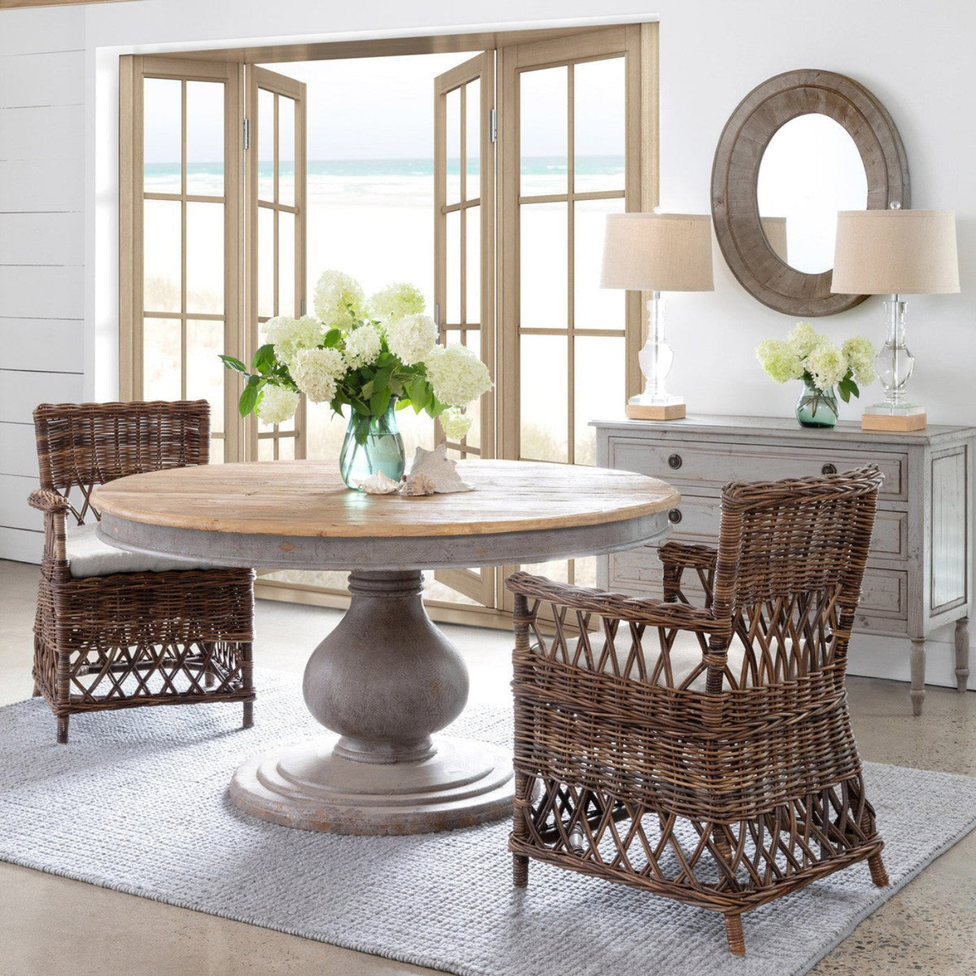 Park Hill Collection Coastal Cottage Vintage Foyer Table -  EFT81939