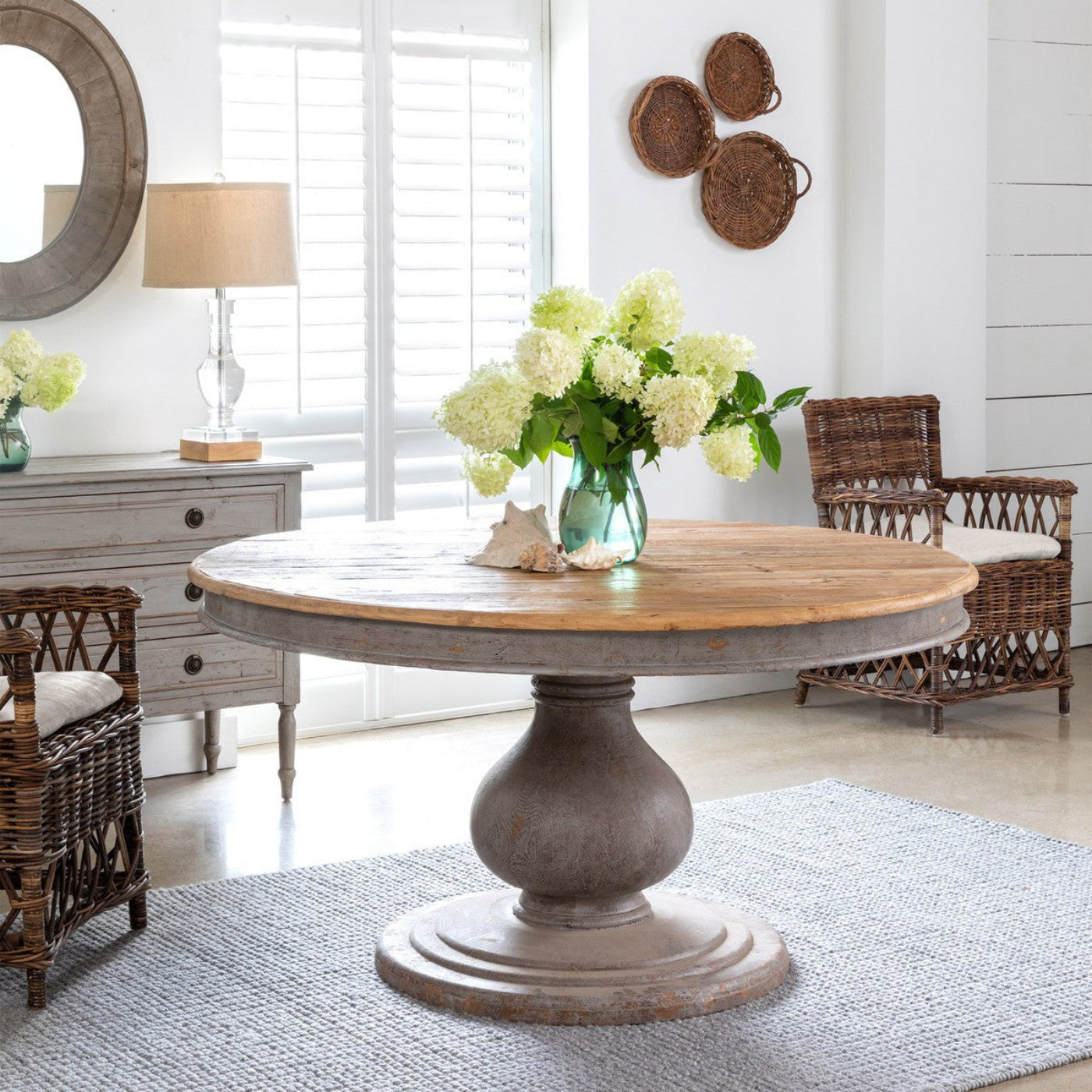 Park Hill Collection Coastal Cottage Vintage Foyer Table -  EFT81939