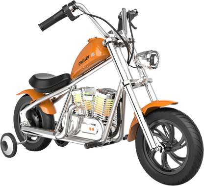 Hyper Gogo Cruiser 12+ Electric Kids Motorcycle, App Control, Bluetooth, 160W, 10 MPH - EL-MB03C-ORANGE