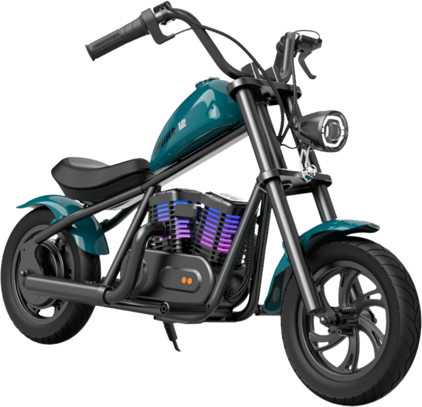 Hyper Gogo Cruiser 12 Plus Electric Kids Motorcycle Bluetooth Speaker 21.9V 160W 10 MPH 7.5 Miles - EL-MB03P-BLUE