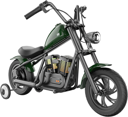 Hyper Gogo Cruiser 12 Plus Electric Kids Motorcycle Bluetooth Speaker 21.9V 160W 10 MPH 7.5 Miles - EL-MB03P-BLUE