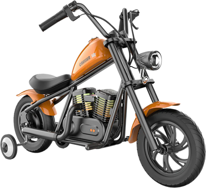 Hyper Gogo Cruiser 12 Plus Electric Kids Motorcycle Bluetooth Speaker 21.9V 160W 10 MPH 7.5 Miles - EL-MB03P-BLUE