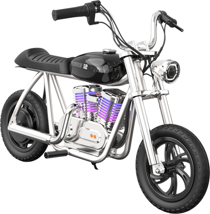 Hyper Gogo Pioneer 12 Plus Kids Electric Motorcycle, 21.9V 160W, 10 MPH - EL-MB05C-BLUE