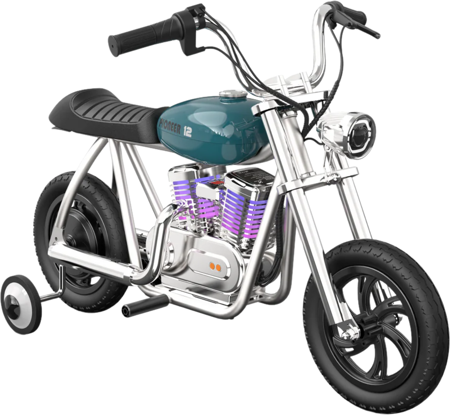 Hyper Gogo Pioneer 12 Plus Kids Electric Motorcycle, 21.9V 160W, 10 MPH - EL-MB05C-BLUE