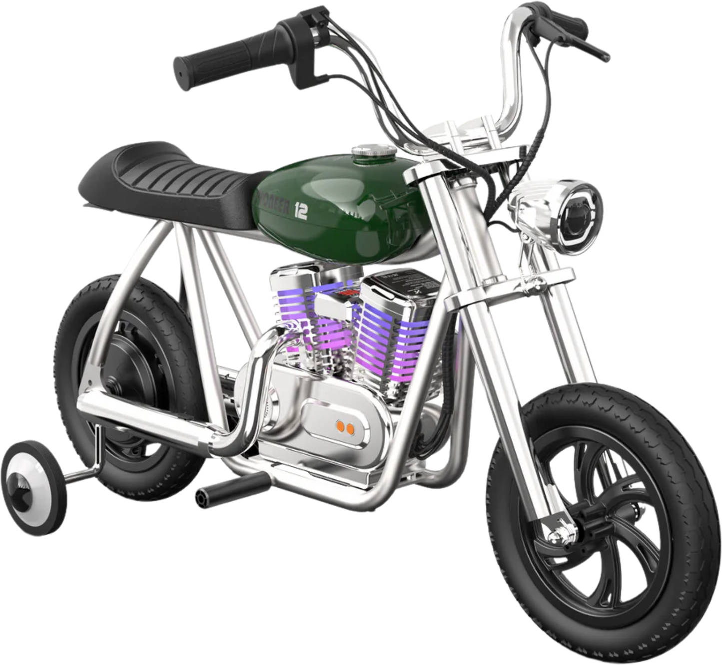 Hyper Gogo Pioneer 12 Plus Kids Electric Motorcycle, 21.9V 160W, 10 MPH - EL-MB05C-BLUE