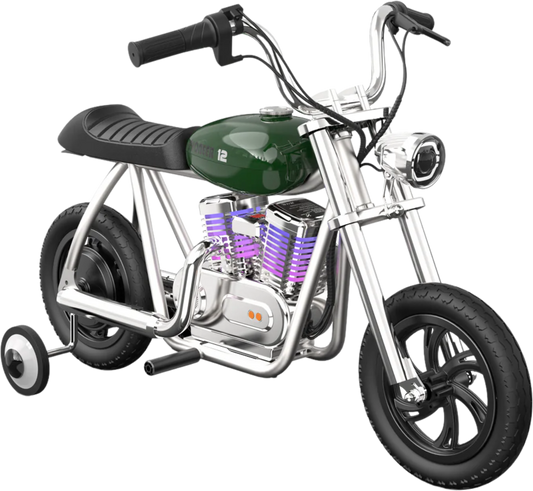 Hyper Gogo Pioneer 12 Plus Kids Electric Motorcycle, 21.9V 160W, 10 MPH - EL-MB05C-BLUE