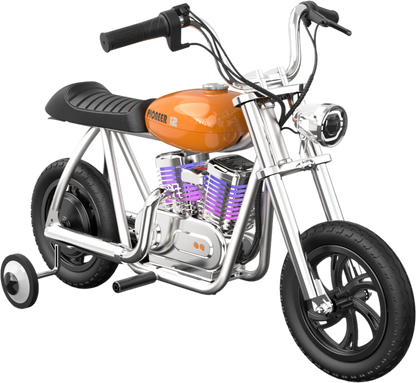 Hyper Gogo Pioneer 12 Plus Kids Electric Motorcycle, 21.9V 160W, 10 MPH - EL-MB05C-BLUE