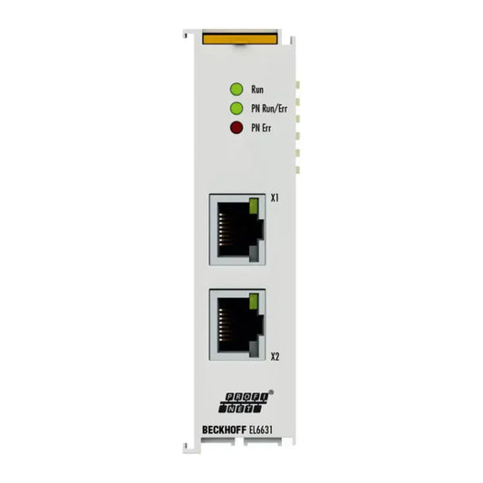 BECKHOFF EtherCAT Terminal, 2-port Communication Interface, PROFINET RT, Controller - EL6631
