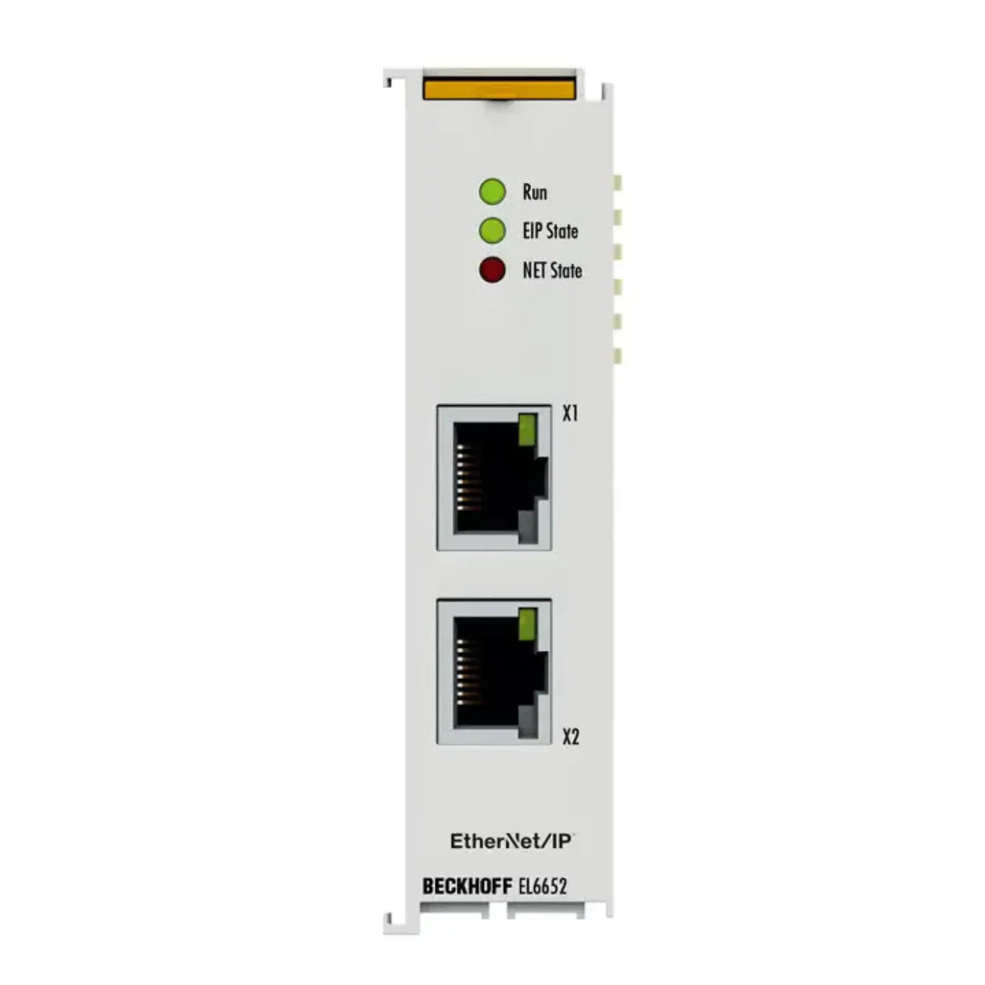 BECKHOFF EtherCAT Terminal, 2-port communication interface, EtherNet/IP, scanner - EL6652