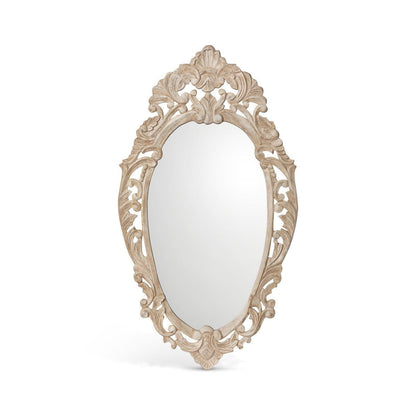 Park Hill Collection Country French Auvergne Hand Carved Wood Mirror  - EWI26056