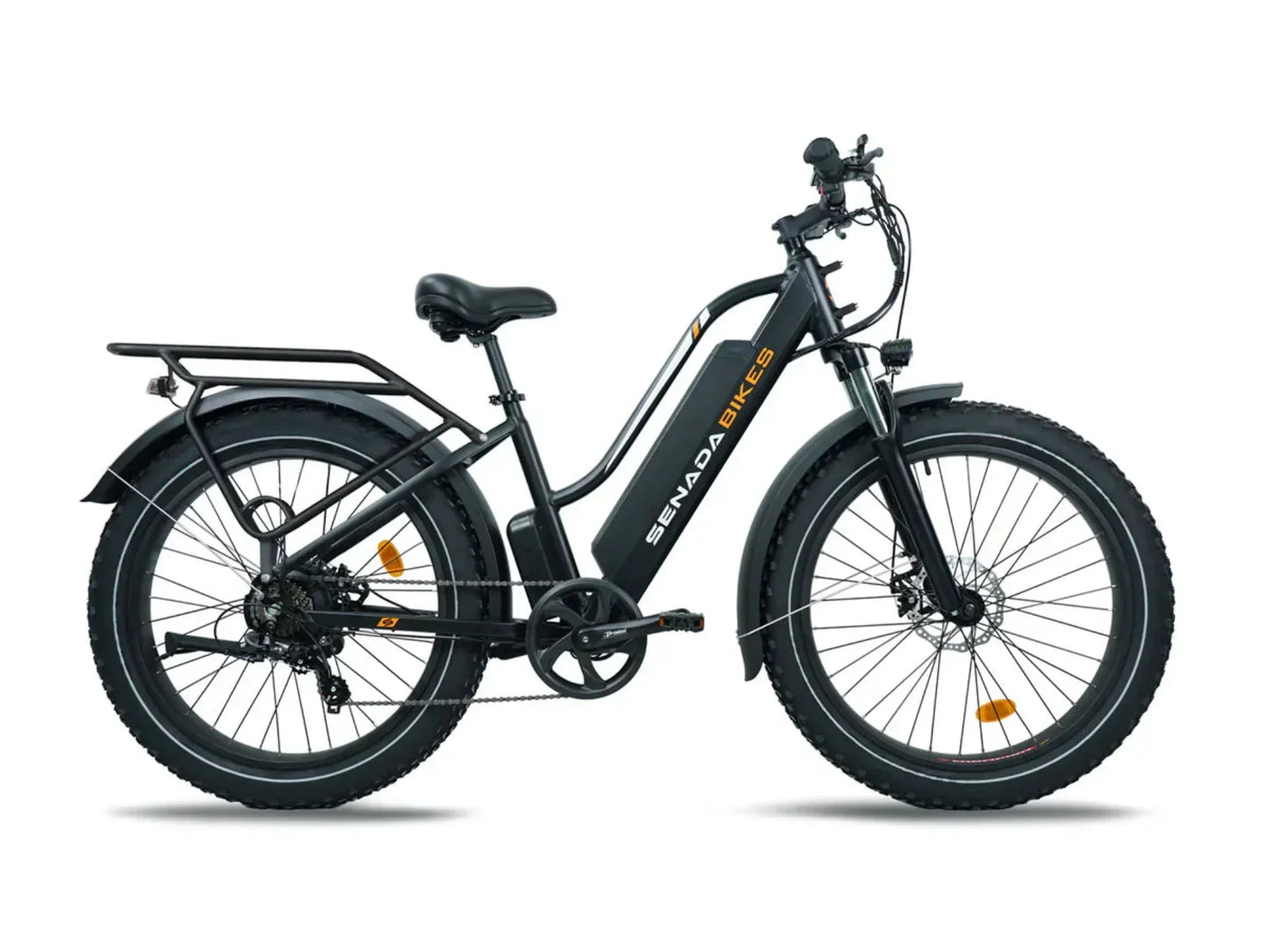 Senada Bikes 1000W 48V Herald Pro All-Terrain Comfort Fat Tire Step-Thru Electric Bike - EB-SN-HERALD-W