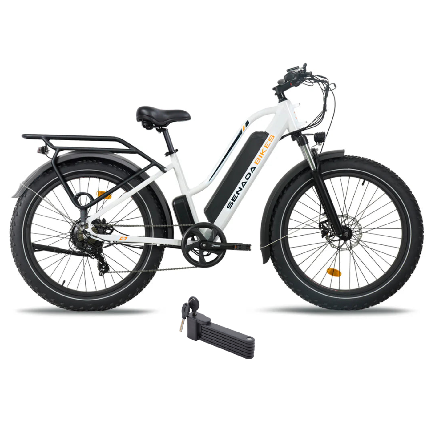 Senada Bikes 1000W 48V Herald Pro All-Terrain Comfort Fat Tire Step-Thru Electric Bike - EB-SN-HERALD-W