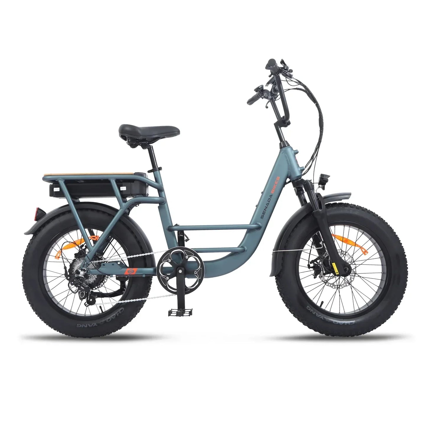 Senada Bikes 500W 48V Osprey All-Terrain Comfort Long Range Step-Thru Fat Tire Electric Bike - EB-SN-OSPREY-LB
