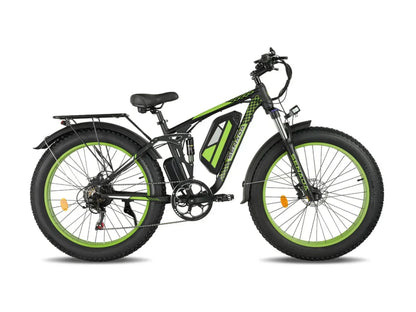 Senada Bikes 1000W 48V Viper Plus All-Terrain Full Suspension Fat Tire Electric Bike - EB-SN-VIPER-PLUS-BR