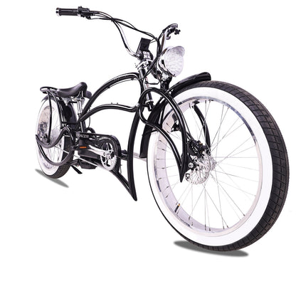 Tracer 1000W 26" Beyond Pro Classic Stretch Electric Bike - MB-EB-BP1000-BLK