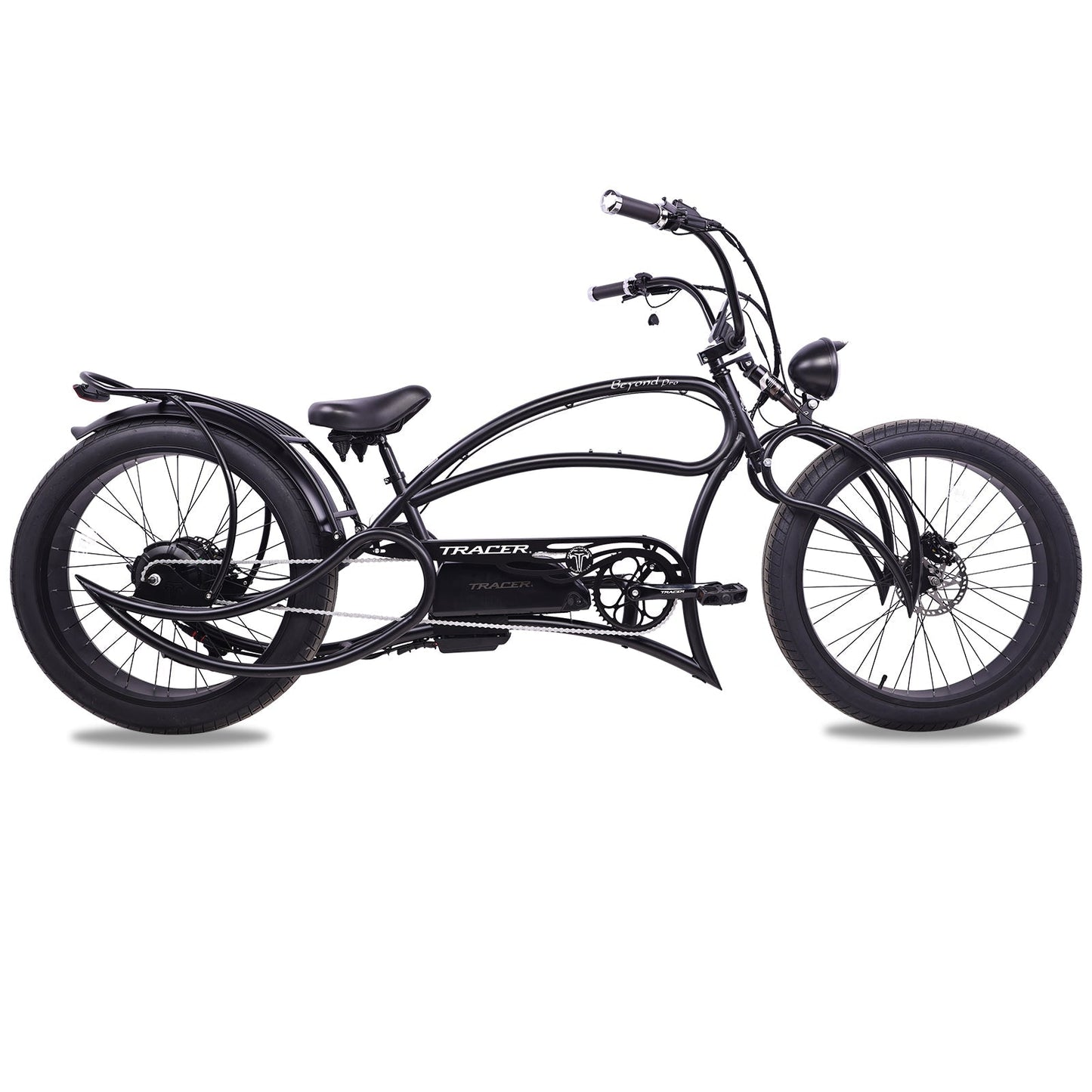 Tracer 1000W 26" Beyond Pro Classic Stretch Electric Bike - MB-EB-BP1000-BLK