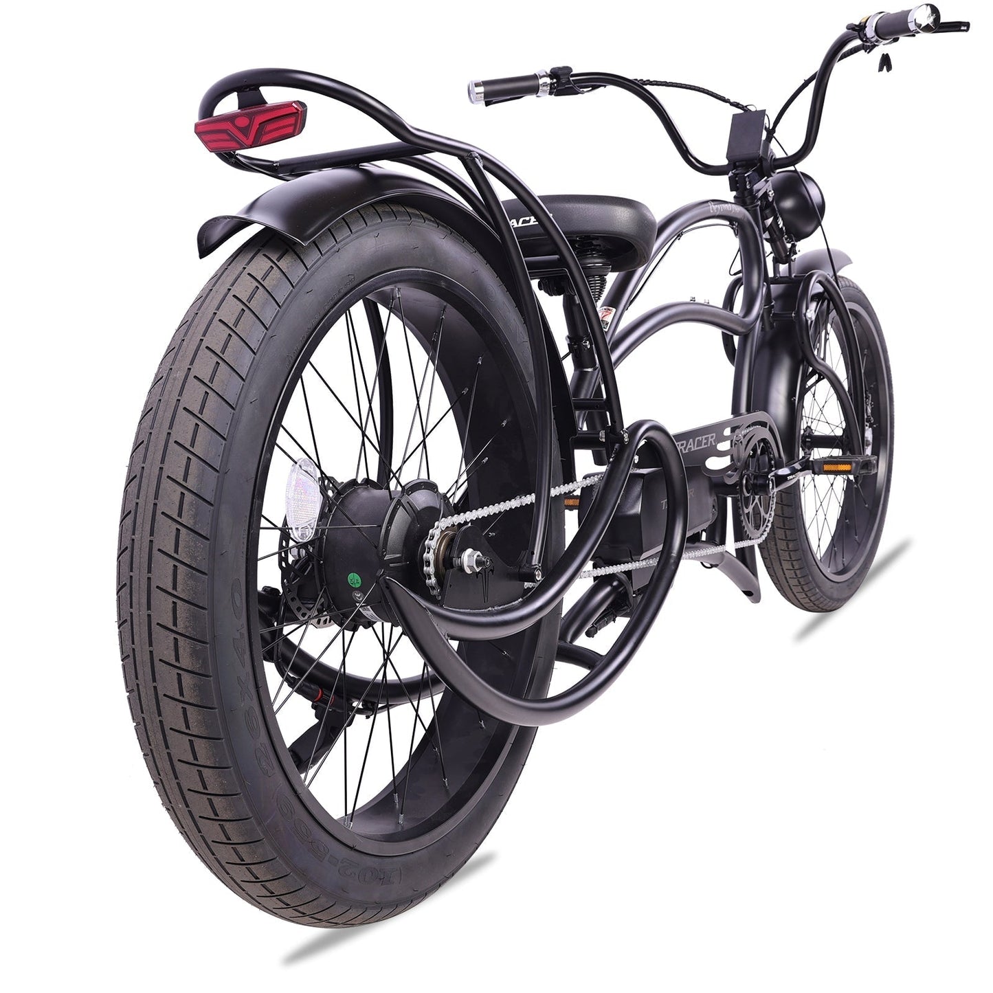 Tracer 1000W 26" Beyond Pro Classic Stretch Electric Bike - MB-EB-BP1000-BLK