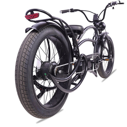 Tracer 1000W 26" Beyond Pro Classic Stretch Electric Bike - MB-EB-BP1000-BLK