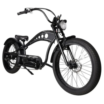 Tracer 750W 48V Chico GT7 Chopper Stretch Cruiser Fat Tire Electric Bike - EB-TC-CHICO-MBK