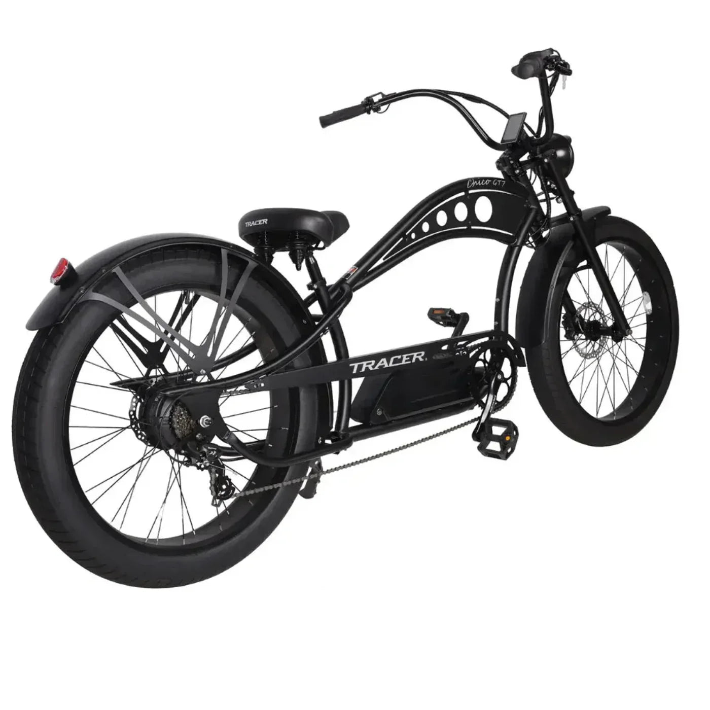 Tracer 750W 48V Chico GT7 Chopper Stretch Cruiser Fat Tire Electric Bike - EB-TC-CHICO-MBK