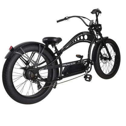 Tracer 750W 48V Chico GT7 Chopper Stretch Cruiser Fat Tire Electric Bike - EB-TC-CHICO-MBK