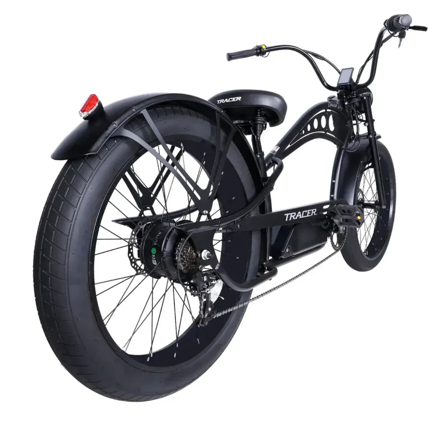 Tracer 750W 48V Chico GT7 Chopper Stretch Cruiser Fat Tire Electric Bike - EB-TC-CHICO-MBK
