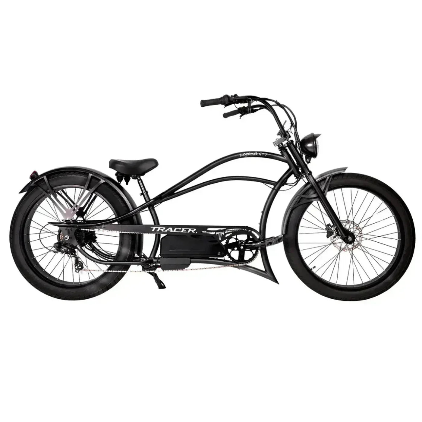 Tracer 1000W 48V Legend GT7 Chopper Stretch Cruiser Fat Tire Electric Bike