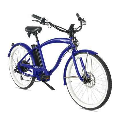 Tracer 500W 26" Omega Men's Beach Cruiser Electric Bike - MB-EB-OMEGA-M-MBK/ BK