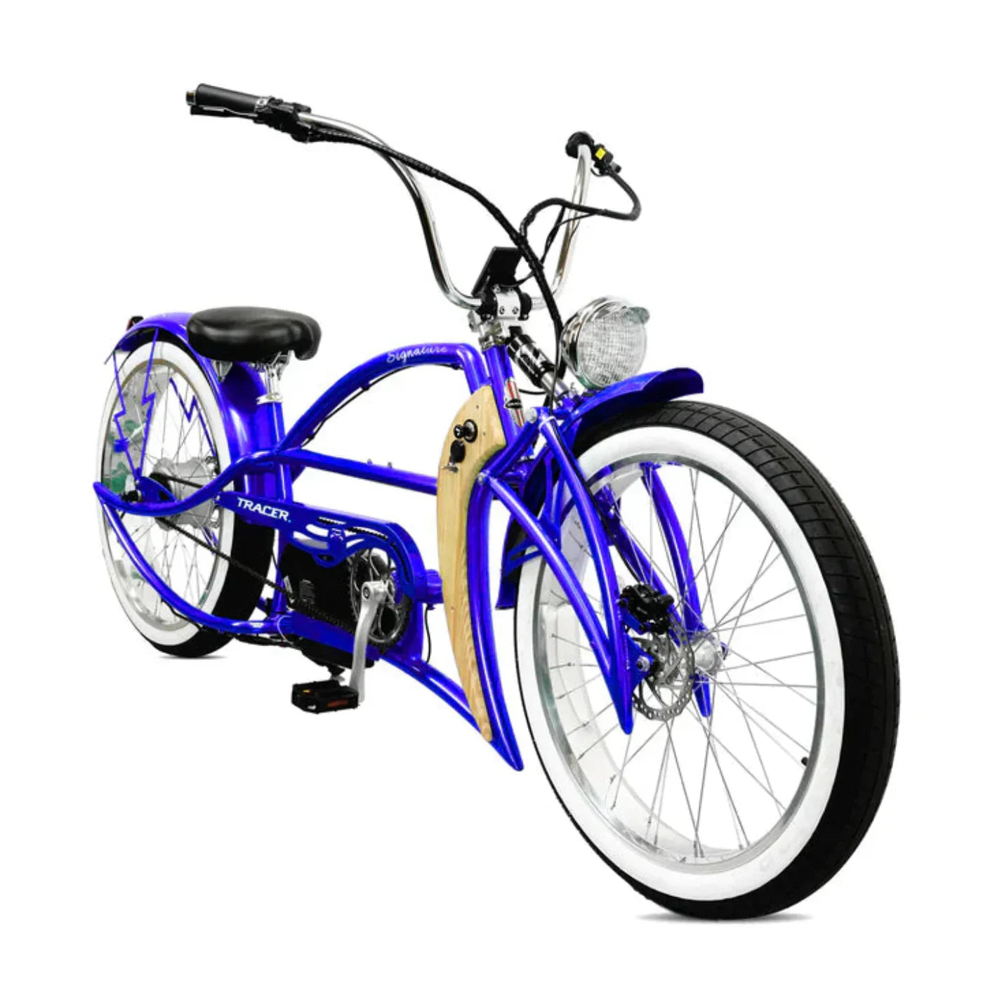 Tracer 800W Signature Pro Chopper Cruiser Electric Bike - MB-EB-Signature Pro-BK