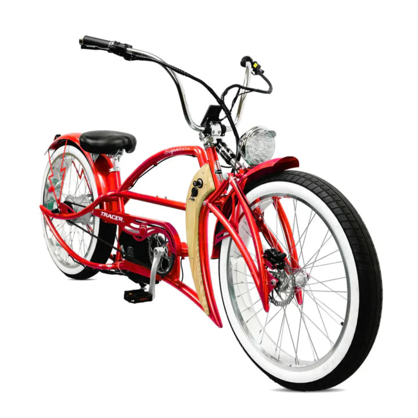 Tracer 800W Signature Pro Chopper Cruiser Electric Bike - MB-EB-Signature Pro-BK