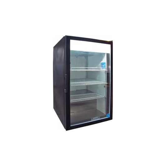 Excellence Industries - CTM-7HC, 21" Commercial 1 Swing Glass Door Countertop Refrigerated Merchandiser 7 cu.ft. - CTM-7HC