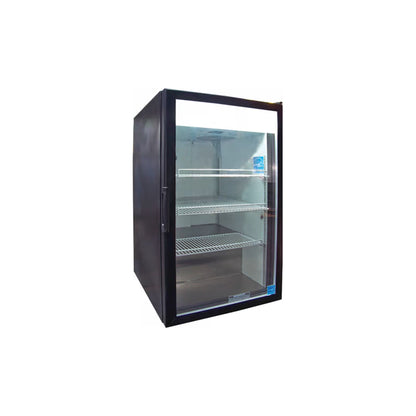 Excellence Industries - CTM-7HC, 21" Commercial 1 Swing Glass Door Countertop Refrigerated Merchandiser 7 cu.ft. - CTM-7HC