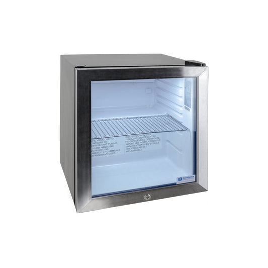 Excellence Industries - EMM-2HC, 17" Commercial 1 Swing Glass Door Countertop Refrigerated Merchandiser 1.6 cu.ft. - EMM-2HC