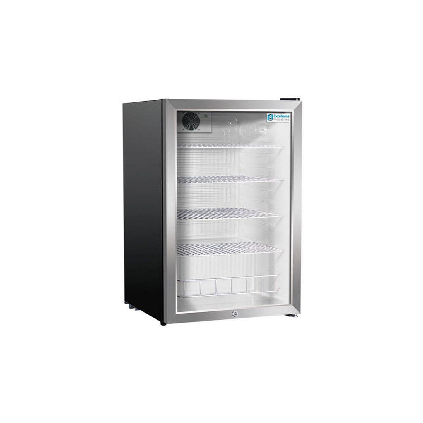 Excellence Industries - EMM-5HC, 21" Commercial 1 Swing Glass Door Countertop Refrigerated Merchandiser 4.3 cu.ft. - EMM-5HC