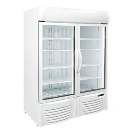Excellence Industries - GDF-43, 46" Commercial 2 Glass Door Merchandiser Freezer 37.1 cu.ft. - GDF-43