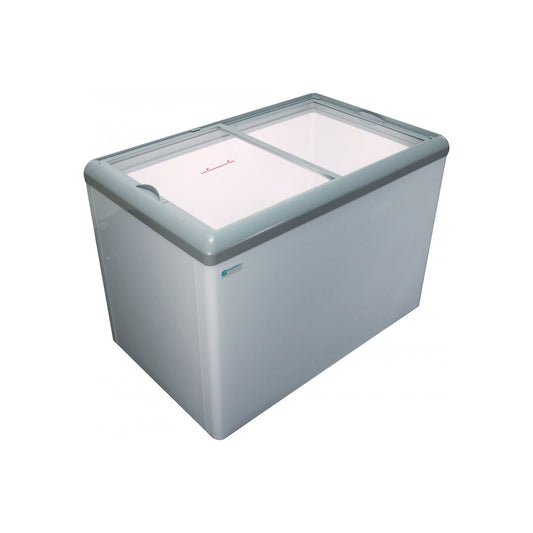 Excellence Industries - HB-20HCD, 70" Commercial Flat Top Dual Temp Display Freezer / Cooler 20 cu. ft. - HB-20HCD