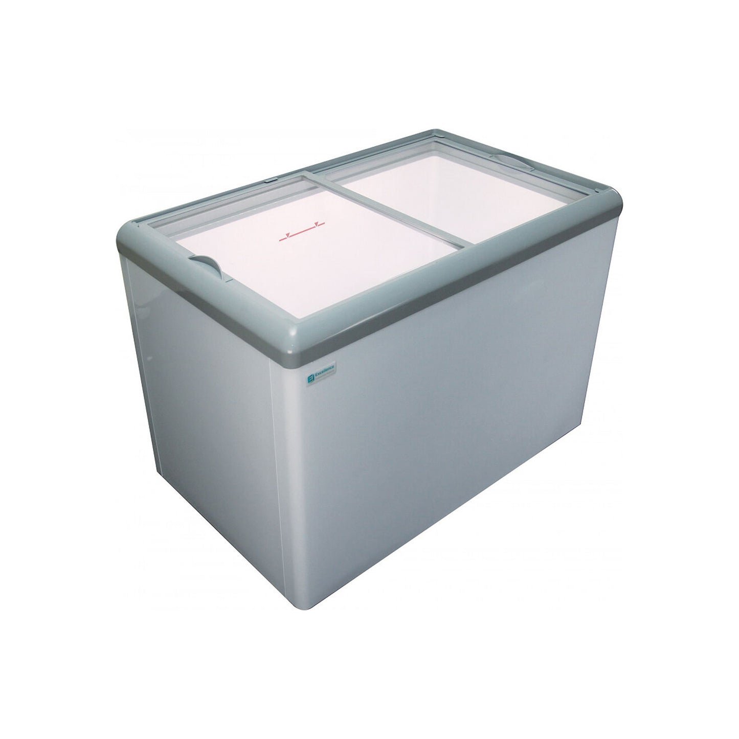 Excellence Industries - HB-17HCD, 59" Commercial Flat Top Dual Temp Display Freezer / Cooler 16.5 cu. ft. - HB-17HCD