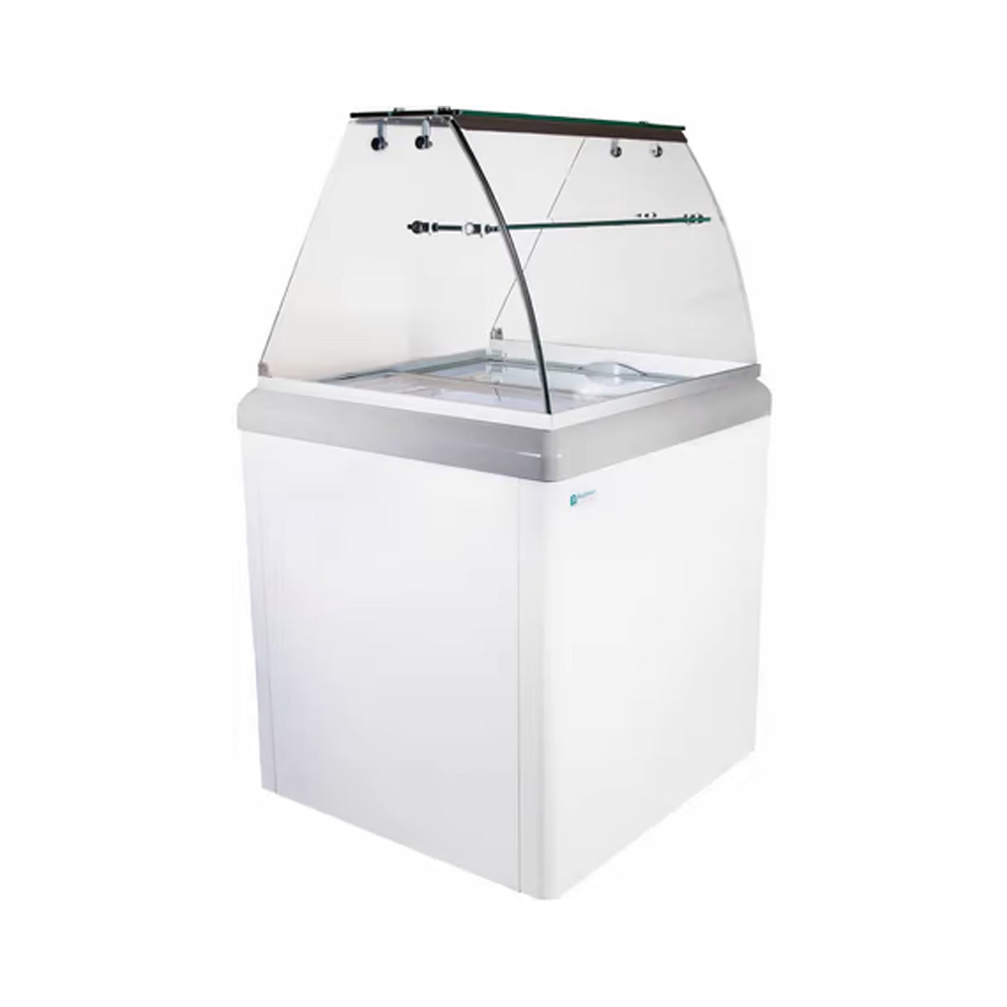Excellence Industries - HBG-4HC, 28" Commercial Glass Door Ice Cream Dipping Cabinet Freezer (4) 5 Liter Pans 6.4 cu.ft. - HBG-4HC