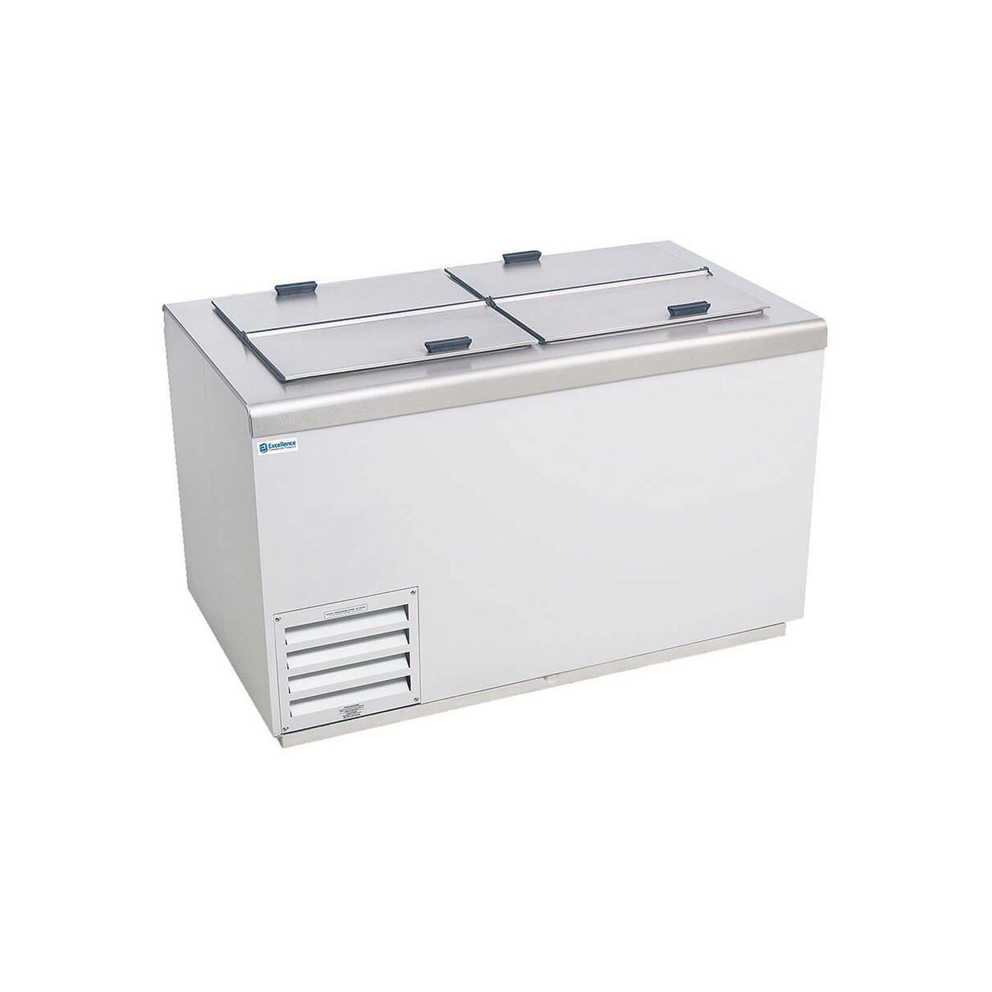 Excellence Industries - HFF-8HC, 54" Commercial 19 Tub Flip Top Ice Cream Dipping Cabinet White - HFF-8HC